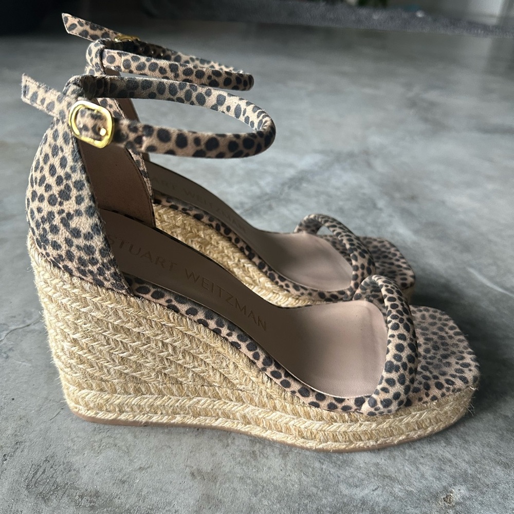 Stuart Weitzman Floria Wedge Sandals - Picture 2 of 8